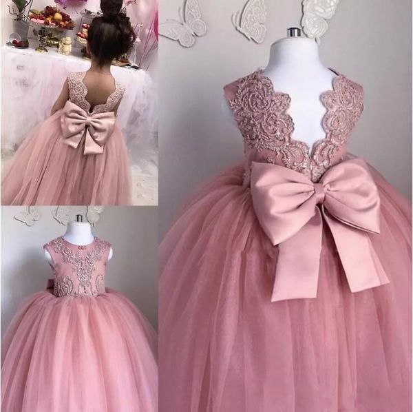pink flower girls dresses sheer jewel neck sleeveless lace appliques tulle girl pageant gowns birthday dresses with big bow, White;blue
pink flower girls dresses sheer jewel neck sleeveless lace appliques tulle girl pageant gowns birthday dresses with big bow, White;blue