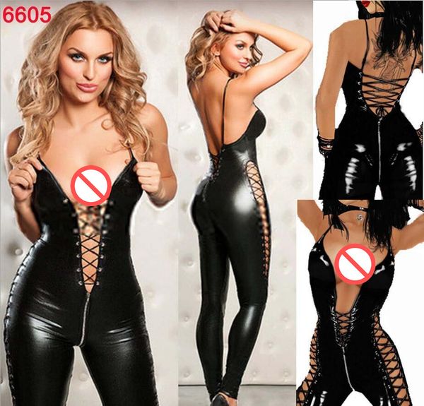 women lingerie erotic jumpsuit backless faux leather pole dance costume #t78, Red;black
women lingerie erotic jumpsuit backless faux leather pole dance costume #t78, Red;black
