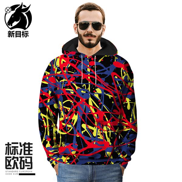 foreign trade fat jacket 2018 autumn winter new creative graffiti 3d printing hoodie plus a large size men's jacket arde, Black
foreign trade fat jacket 2018 autumn winter new creative graffiti 3d printing hoodie plus a large size men's jacket arde, Black