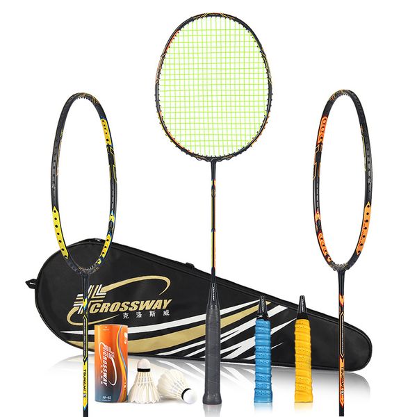 crossway 2pcs badminton racket professional badminton racket carbono racquet with overgrip fitness outdoor trainingt51
crossway 2pcs badminton racket professional badminton racket carbono racquet with overgrip fitness outdoor trainingt51