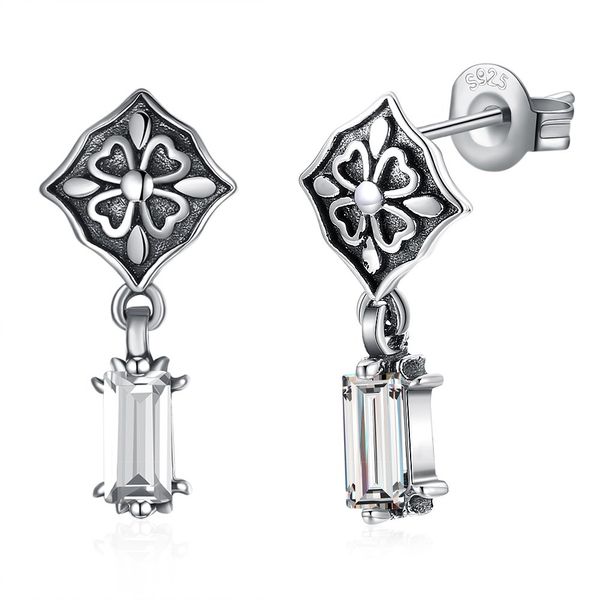 hemiston 925 sterling silver cz vintage flower white rectangular zirconr charm earrings , european for women classic gift sve231, Golden;silver
hemiston 925 sterling silver cz vintage flower white rectangular zirconr charm earrings , european for women classic gift sve231, Golden;silver