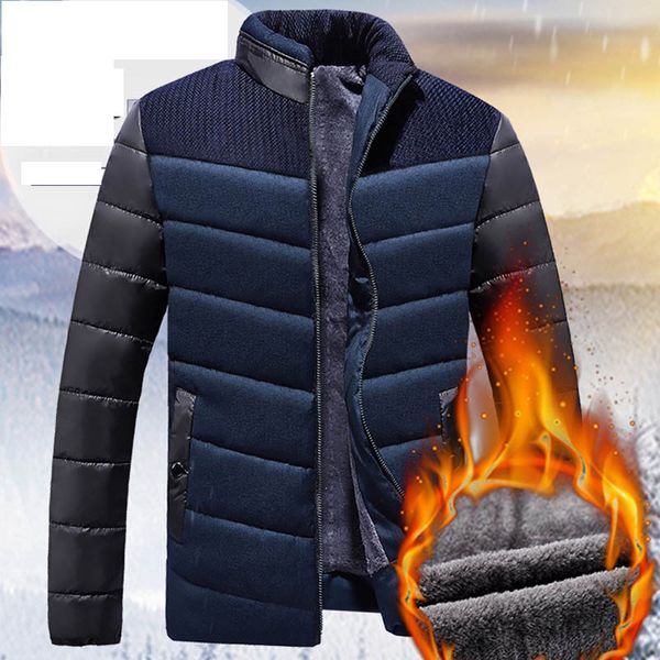 cockscomb brand warm winter parkas men fleece lining thickening cotton wadded coat outerwear man casual jacket, Black
cockscomb brand warm winter parkas men fleece lining thickening cotton wadded coat outerwear man casual jacket, Black