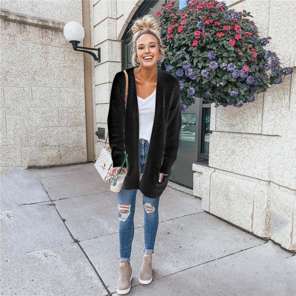 women trench winter woolen baggy cardigan coat long sleeve chunky knitted oversized coats ladies solid jackets chic clothing, Tan;black
women trench winter woolen baggy cardigan coat long sleeve chunky knitted oversized coats ladies solid jackets chic clothing, Tan;black