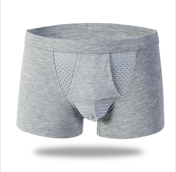 underwear male underpants men's short male pouch underpant breathable, Black;white