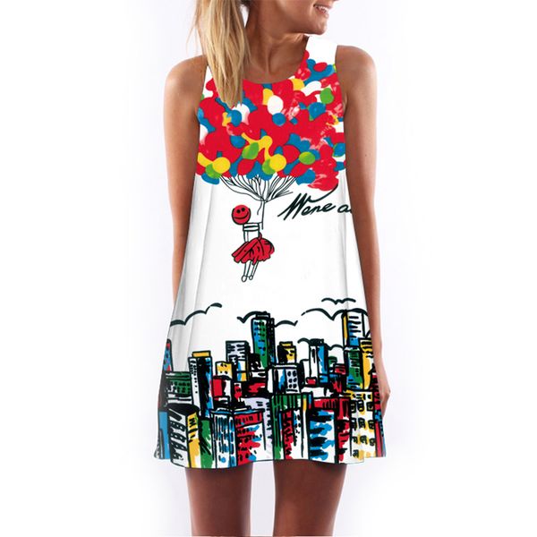 new fashion creative women summer mini dress sleeveless heart print above knee short casual beach dresses wholesale, Black;gray
new fashion creative women summer mini dress sleeveless heart print above knee short casual beach dresses wholesale, Black;gray