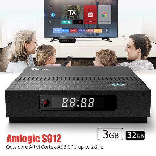 tx92 android 7.1 smart tv box with amlogic s912 octa core 3gb 32gb support dual wifi 2.4g+5g bluetooth set-box
tx92 android 7.1 smart tv box with amlogic s912 octa core 3gb 32gb support dual wifi 2.4g+5g bluetooth set-box