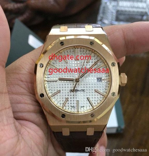 factory supplier luxury 15400 18k sapphire yellow gold white dial 41mm brown leather strap bands automatic mens watches, Slivery;brown
factory supplier luxury 15400 18k sapphire yellow gold white dial 41mm brown leather strap bands automatic mens watches, Slivery;brown