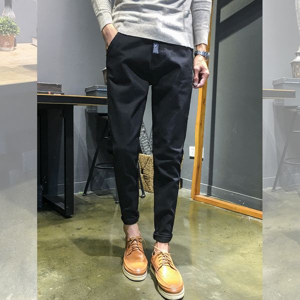 2018 black wild men's casual style classic sweatpants riding pants skinny jeans men's classic autumn trend men, Blue
2018 black wild men's casual style classic sweatpants riding pants skinny jeans men's classic autumn trend men, Blue