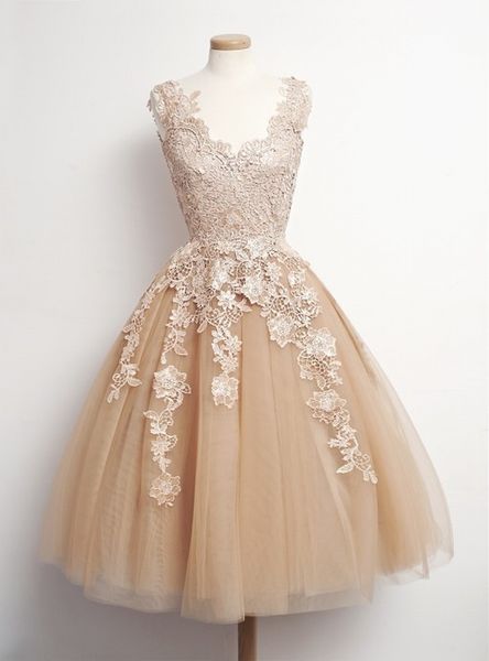 tea length champagne lace tulle evening dresses girl's birthday bridal gown special occasion prom bridesmaid party dress, Black;red
tea length champagne lace tulle evening dresses girl's birthday bridal gown special occasion prom bridesmaid party dress, Black;red