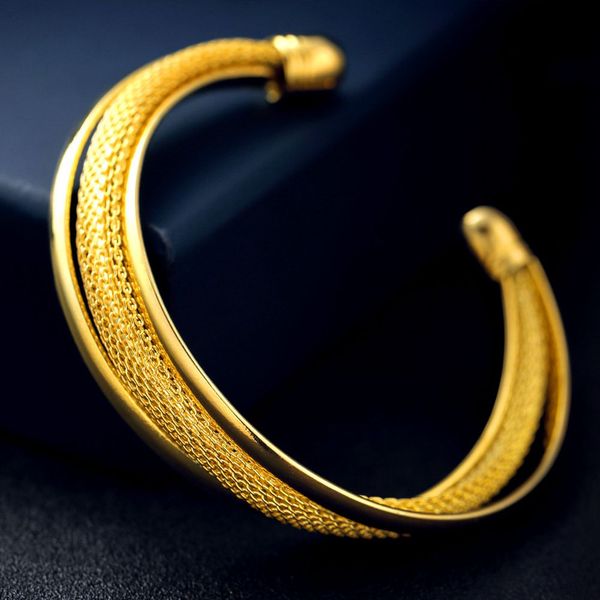 cuff bangle solid jewelry 18k yellow gold filled classic style womens bangle bracelet festival gift dia 70mm, Black
cuff bangle solid jewelry 18k yellow gold filled classic style womens bangle bracelet festival gift dia 70mm, Black