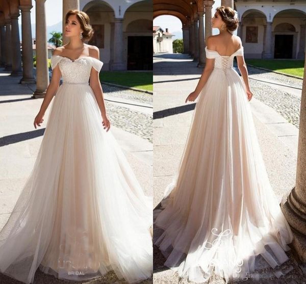 Charming Bohemian Wedding Dresses 2020 Appliques Lace Top Corset Back A Line Sweep Train Modest Country Beach Bridal Gowns Cheap Customized
Charming Bohemian Wedding Dresses 2020 Appliques Lace Top Corset Back A Line Sweep Train Modest Country Beach Bridal Gowns Cheap Customized