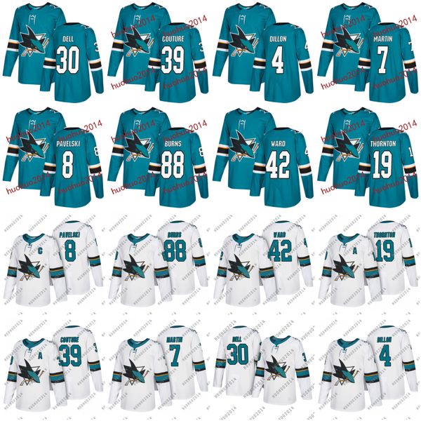 With Centennial Patch 2018 San Jose Sharks Hockey Jerseys Brent Burns Logan Couture Aaron Dell Joe Thornton Joel Ward Pavelski Hockey Jersey
With Centennial Patch 2018 San Jose Sharks Hockey Jerseys Brent Burns Logan Couture Aaron Dell Joe Thornton Joel Ward Pavelski Hockey Jersey