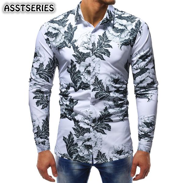 male shirt fashion urban personality floral print long-sleeve shirt flower color slim fit four seasons suitable camisa masculina, White;black
male shirt fashion urban personality floral print long-sleeve shirt flower color slim fit four seasons suitable camisa masculina, White;black