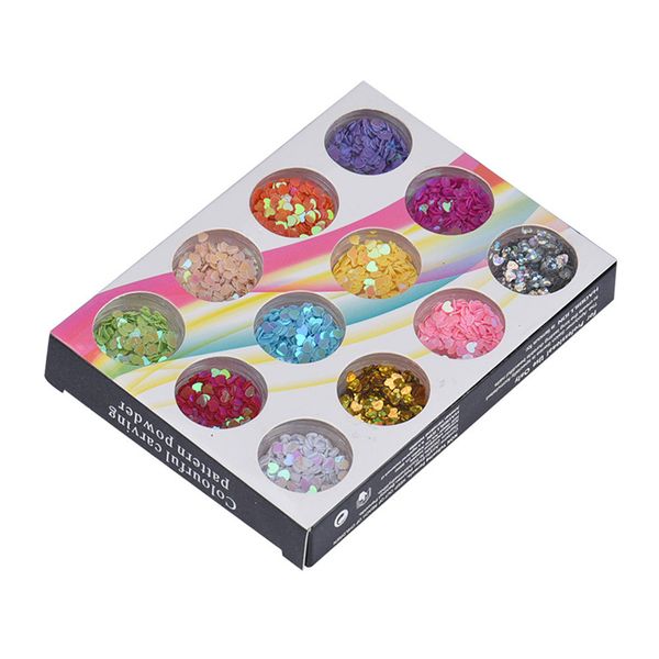 decoration for nail 12pcs heart shaped glitter sheets tips 3d manicure nail art decoration nails art design broken glass 0928, Silver;gold
decoration for nail 12pcs heart shaped glitter sheets tips 3d manicure nail art decoration nails art design broken glass 0928, Silver;gold