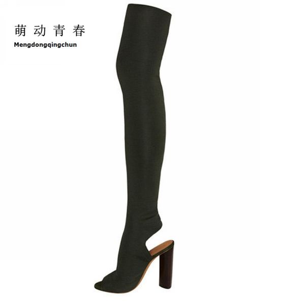 2017 summer boots over the knee boots women shoes spring summer long thigh high botas woman bootie sapatos, Black
2017 summer boots over the knee boots women shoes spring summer long thigh high botas woman bootie sapatos, Black