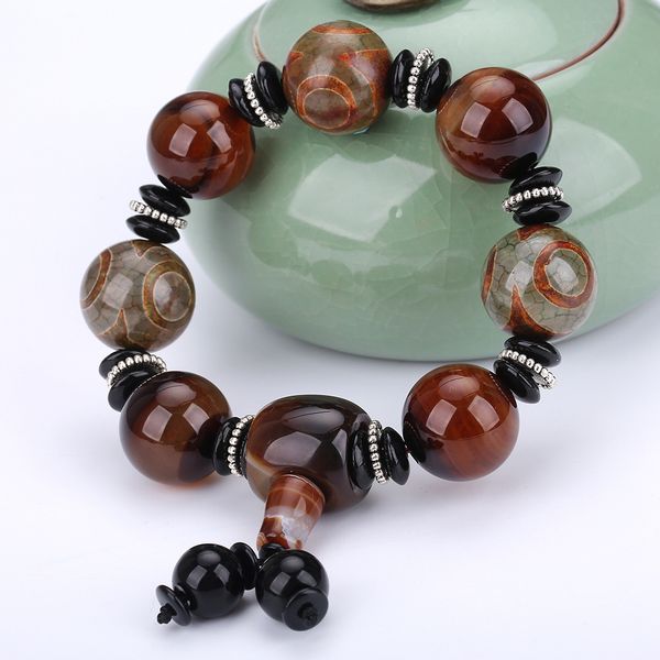 natural stone black agate bead bracelet women men yoga jewelry buddha prayer 3eyed dzi prayer jewelry men bracelet chinese charm, Golden;silver
natural stone black agate bead bracelet women men yoga jewelry buddha prayer 3eyed dzi prayer jewelry men bracelet chinese charm, Golden;silver