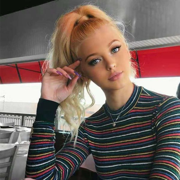 human hair ponytails clip in on hair extensions pony tail 16inch 100g indian straight hair pieces #613 bleach blonde optional, Black
human hair ponytails clip in on hair extensions pony tail 16inch 100g indian straight hair pieces #613 bleach blonde optional, Black