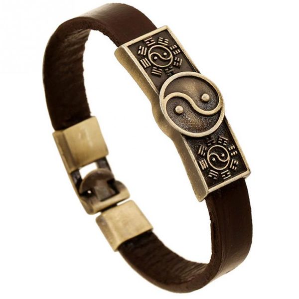 punk fashion yin and yang pattern faux cowhide alloy bracelet jewelry, Golden;silver
punk fashion yin and yang pattern faux cowhide alloy bracelet jewelry, Golden;silver