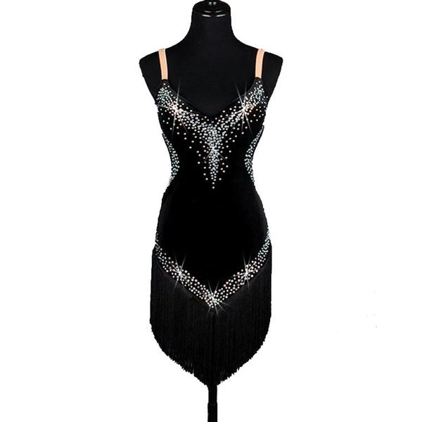 latin dance dress women girls fringed dress latina tango velvet d0177 4 colors choices with rhinestones sequin tassels, Black;red
latin dance dress women girls fringed dress latina tango velvet d0177 4 colors choices with rhinestones sequin tassels, Black;red