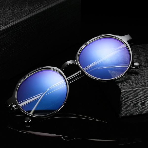 anti-blue classic retro round frame clear lens blue film computer goggles women men glasses framegafas de sol spectacle, Silver
anti-blue classic retro round frame clear lens blue film computer goggles women men glasses framegafas de sol spectacle, Silver
