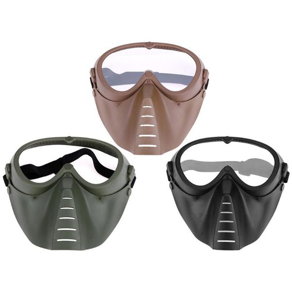 adjustable cycling full face mask resistance cs game paintball shooting outdoor tactical goggles protection face mask new, Black
adjustable cycling full face mask resistance cs game paintball shooting outdoor tactical goggles protection face mask new, Black