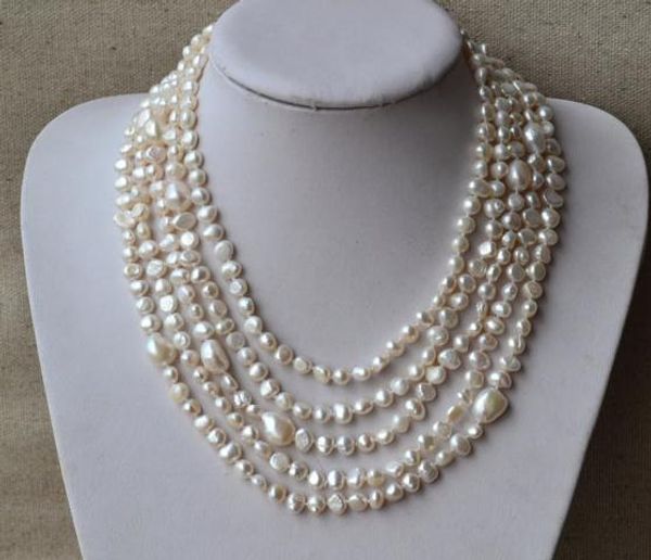 100inches long 6-12mm white color natural freshwater pearl necklace,perfect birthday party women gift jewellery, Black
100inches long 6-12mm white color natural freshwater pearl necklace,perfect birthday party women gift jewellery, Black