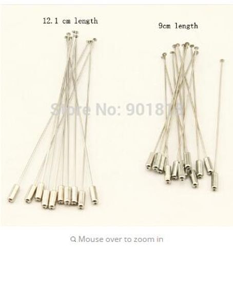 10pcs/lot 9cm 12.1cm length copper rhodium color brooch pin safety pins with ser ends f1775, Gray
10pcs/lot 9cm 12.1cm length copper rhodium color brooch pin safety pins with ser ends f1775, Gray