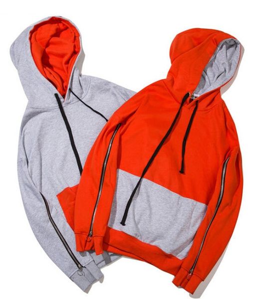 New Mens Hooded Hip Hop Sweatshirts Orange Gray Pullover Hoodies for Male Street Style Zipper Long Sleeve Sportwear
New Mens Hooded Hip Hop Sweatshirts Orange Gray Pullover Hoodies for Male Street Style Zipper Long Sleeve Sportwear