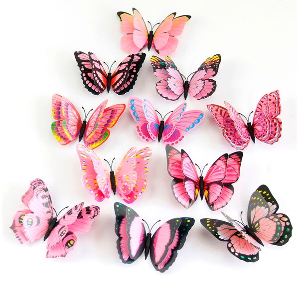 12pcs/lot pvc 3d magnet butterfly wall stickers butterflies home decor for wedding party kids room living room fridge decoration
12pcs/lot pvc 3d magnet butterfly wall stickers butterflies home decor for wedding party kids room living room fridge decoration