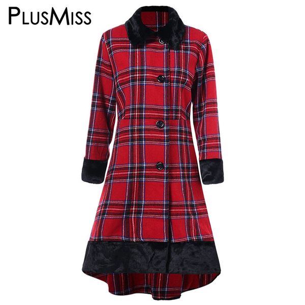 plusmiss plus size long faux fur checked coats women winter autumn 2018 vintage elegant plaid coat oversized 5xl xxxxl xxxl xxl, Black
plusmiss plus size long faux fur checked coats women winter autumn 2018 vintage elegant plaid coat oversized 5xl xxxxl xxxl xxl, Black