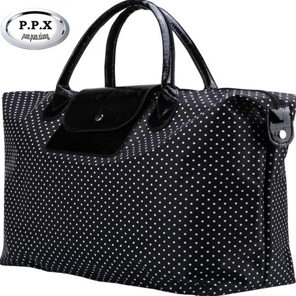 p.p.x high-capacity folding dot travel bags handbag luggage travel bag women fashion nylon light duffle bag brand handbag x063
p.p.x high-capacity folding dot travel bags handbag luggage travel bag women fashion nylon light duffle bag brand handbag x063