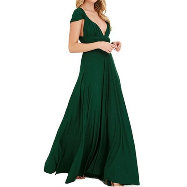 

Dress Women Long Summer Convertible Bohemian Dresses Casual Bandage Evening Prom Club Party Infinity Multiway Maxi Dresses