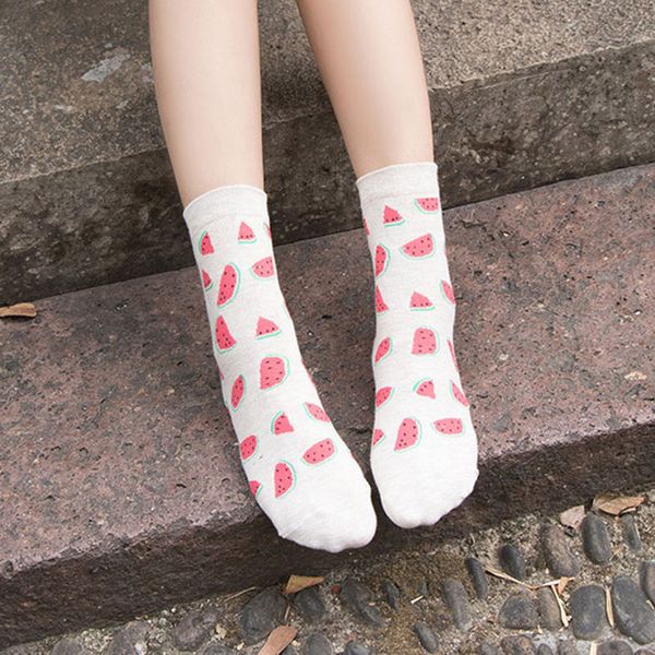 new sock fresh fruit banana watermelon cute pattern funny omen sock breathable comfortable simple girl combed cotton sock, Black;white
new sock fresh fruit banana watermelon cute pattern funny omen sock breathable comfortable simple girl combed cotton sock, Black;white