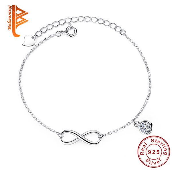 2021 fashion 925 sterling silver chain crystal zircon infinity charm bracelet adjustable link for women wedding jewelry gift, Black
2021 fashion 925 sterling silver chain crystal zircon infinity charm bracelet adjustable link for women wedding jewelry gift, Black