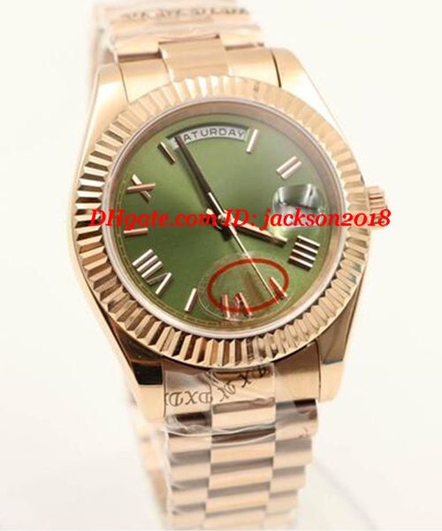 luxury automatic mens watch date rose gold 228235 mechanical self-winding concealed folding crown green dail mens watches, Slivery;brown
luxury automatic mens watch date rose gold 228235 mechanical self-winding concealed folding crown green dail mens watches, Slivery;brown