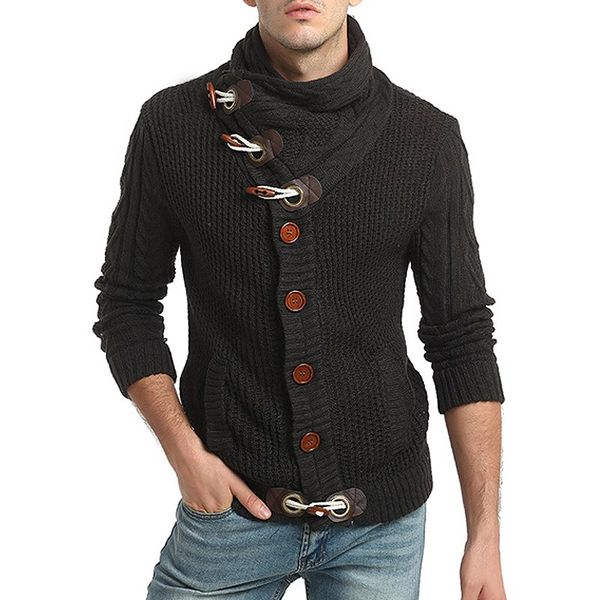 Sweater Pullover Men Male Casual Slim Sweaters Men Horns Buckle Thick Hedging Turtleneck Men'S Sweater New
Sweater Pullover Men Male Casual Slim Sweaters Men Horns Buckle Thick Hedging Turtleneck Men'S Sweater New