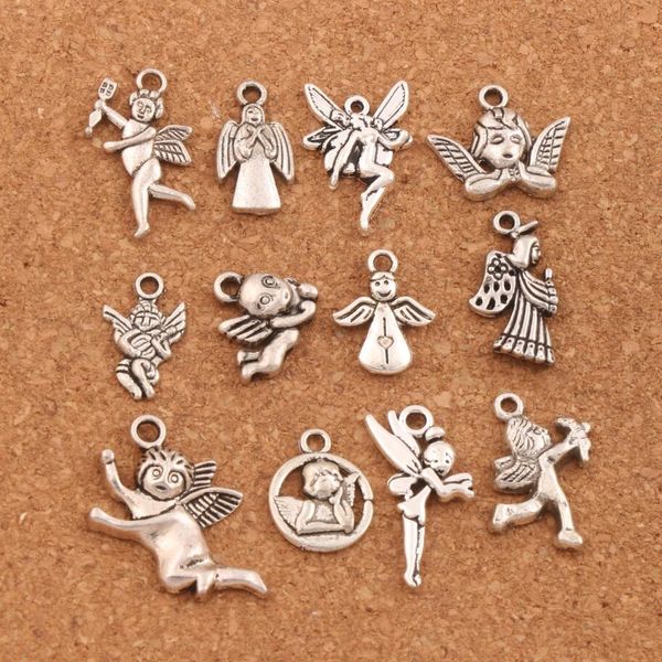 120pcs lot mix angel charm beads antique silver pendants jewelry diy fit bracelets necklaces lm58 jewelry findings components, Bronze;silver
120pcs lot mix angel charm beads antique silver pendants jewelry diy fit bracelets necklaces lm58 jewelry findings components, Bronze;silver