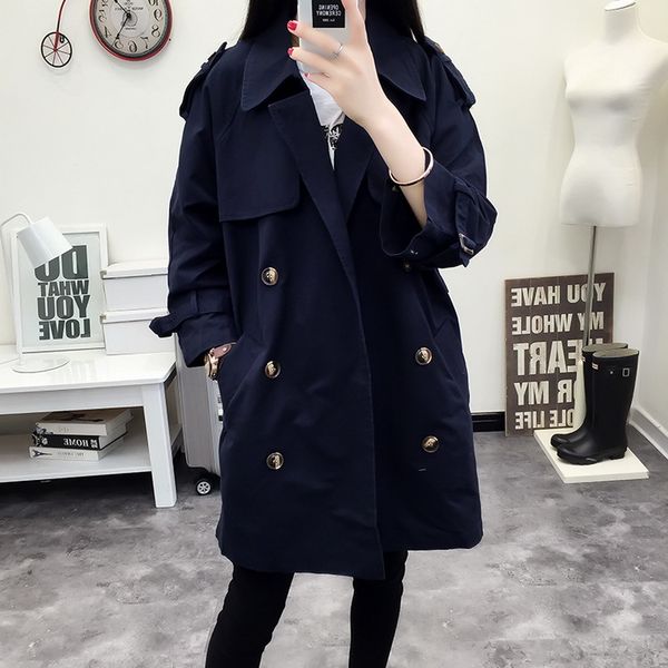 korean cargo vintage navy khaki green solid long trench double breasted loose buckle belt sleeve windbreaker coat autumn, Tan;black
korean cargo vintage navy khaki green solid long trench double breasted loose buckle belt sleeve windbreaker coat autumn, Tan;black