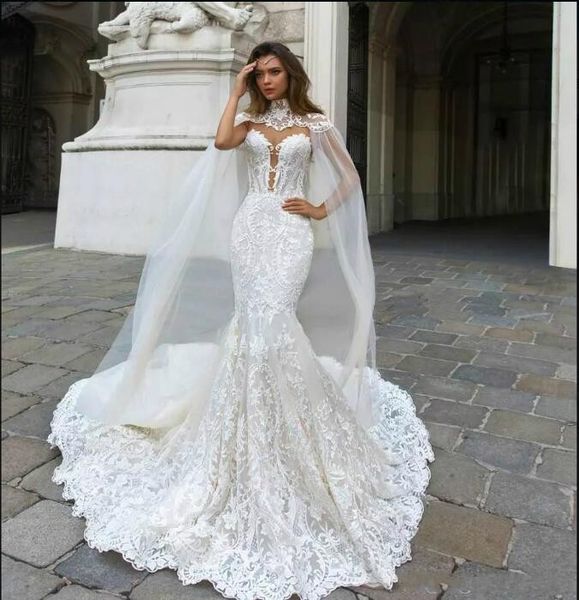 2018 gorgeous mermaid wedding dresses with wrap sweetheart sheer back lace appliqued chapel train dubai bridal gowns custom made, White
2018 gorgeous mermaid wedding dresses with wrap sweetheart sheer back lace appliqued chapel train dubai bridal gowns custom made, White