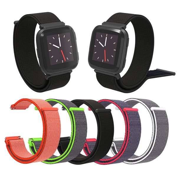 woven nylon strap breathable adjustable closure loop watch band replacement for versa smart watch, Black;brown
woven nylon strap breathable adjustable closure loop watch band replacement for versa smart watch, Black;brown