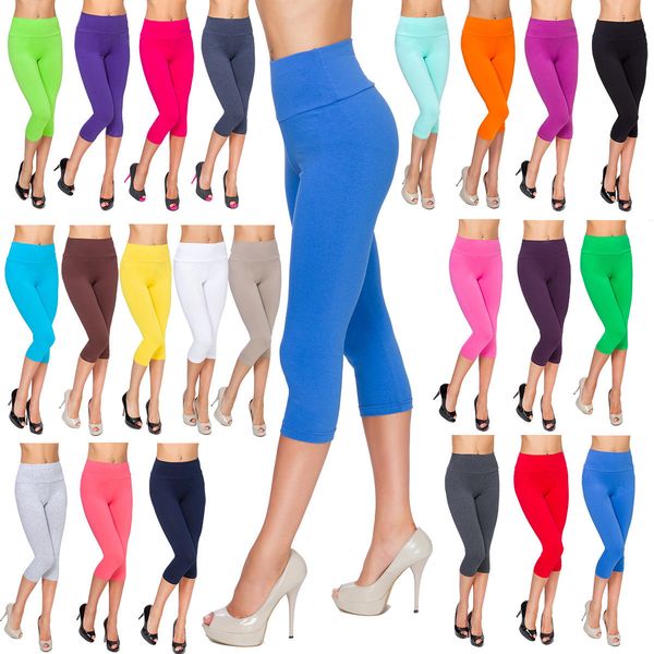 ladies casual cropped leggings comfy high waist cotton size 8-22 3/4 pants lwp34, Black
ladies casual cropped leggings comfy high waist cotton size 8-22 3/4 pants lwp34, Black