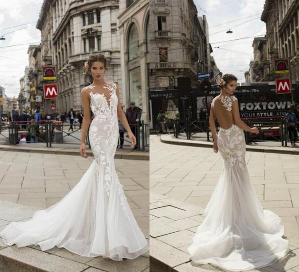 2019 mermaid wedding dresses cap sleeve lace appliques jewel neck hollow back beach wedding dress custom made plus size bridal gowns, White
2019 mermaid wedding dresses cap sleeve lace appliques jewel neck hollow back beach wedding dress custom made plus size bridal gowns, White