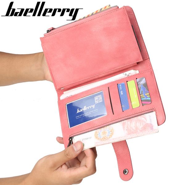 2018 baellerry women pu leather large capacity long wallet female zipper hasp purse coin pocket lady clutch bag phone pocket, Red;black
2018 baellerry women pu leather large capacity long wallet female zipper hasp purse coin pocket lady clutch bag phone pocket, Red;black