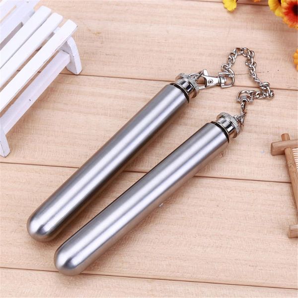1.5 oz nun-chucks shape stainless steel hip flask portable mini tubes liquor pot alcohol whiskey flasks camping wine bottle b033
1.5 oz nun-chucks shape stainless steel hip flask portable mini tubes liquor pot alcohol whiskey flasks camping wine bottle b033