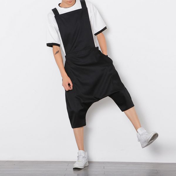 bib overalls men summer jumpsuit mens rompers stylist jumpsuit hip hop harem pants men work clothes casual suits, Black
bib overalls men summer jumpsuit mens rompers stylist jumpsuit hip hop harem pants men work clothes casual suits, Black