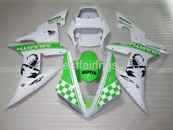 injection molding fairing kit for yamaha r1 2002 2003 white green fairings yzf r1 02 03 hf36
injection molding fairing kit for yamaha r1 2002 2003 white green fairings yzf r1 02 03 hf36