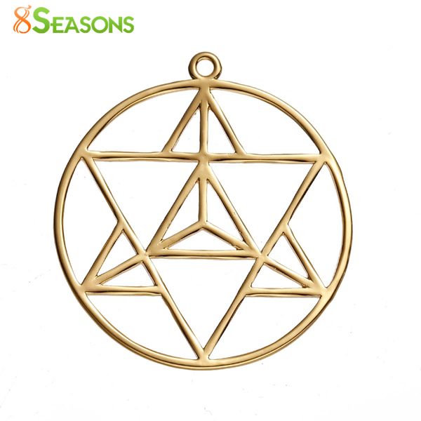8seasons copper merkaba meditation pendants round gold-color hollow 39mm(1 4/8") x 36mm(1 3/8"), 1 piece, Black
8seasons copper merkaba meditation pendants round gold-color hollow 39mm(1 4/8") x 36mm(1 3/8"), 1 piece, Black