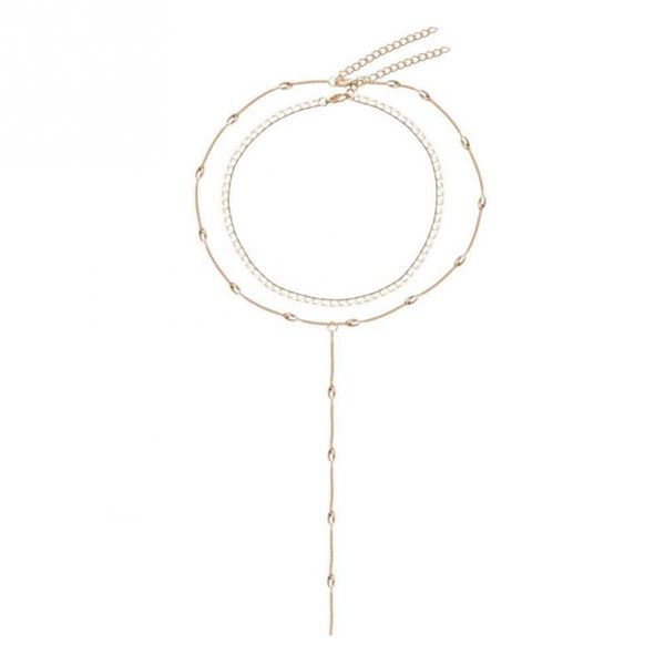charming necklace jewelry simple double layer pendant copper necklace jewelry accessory women neck chain accessories gift, Silver
charming necklace jewelry simple double layer pendant copper necklace jewelry accessory women neck chain accessories gift, Silver