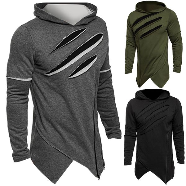 2018 autumn fashion men's hoodies zipper irregular hooded hip-hop streetwear sweatshirts cool men hoodie pullovers plus size 3xl, Black
2018 autumn fashion men's hoodies zipper irregular hooded hip-hop streetwear sweatshirts cool men hoodie pullovers plus size 3xl, Black