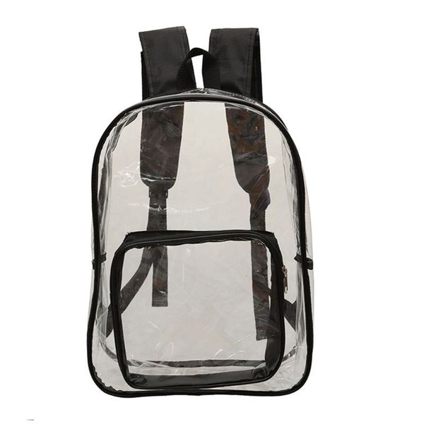 fashion women transparent pvc clear backpack travel shoulder bag girls school bookbags 
fashion women transparent pvc clear backpack travel shoulder bag girls school bookbags